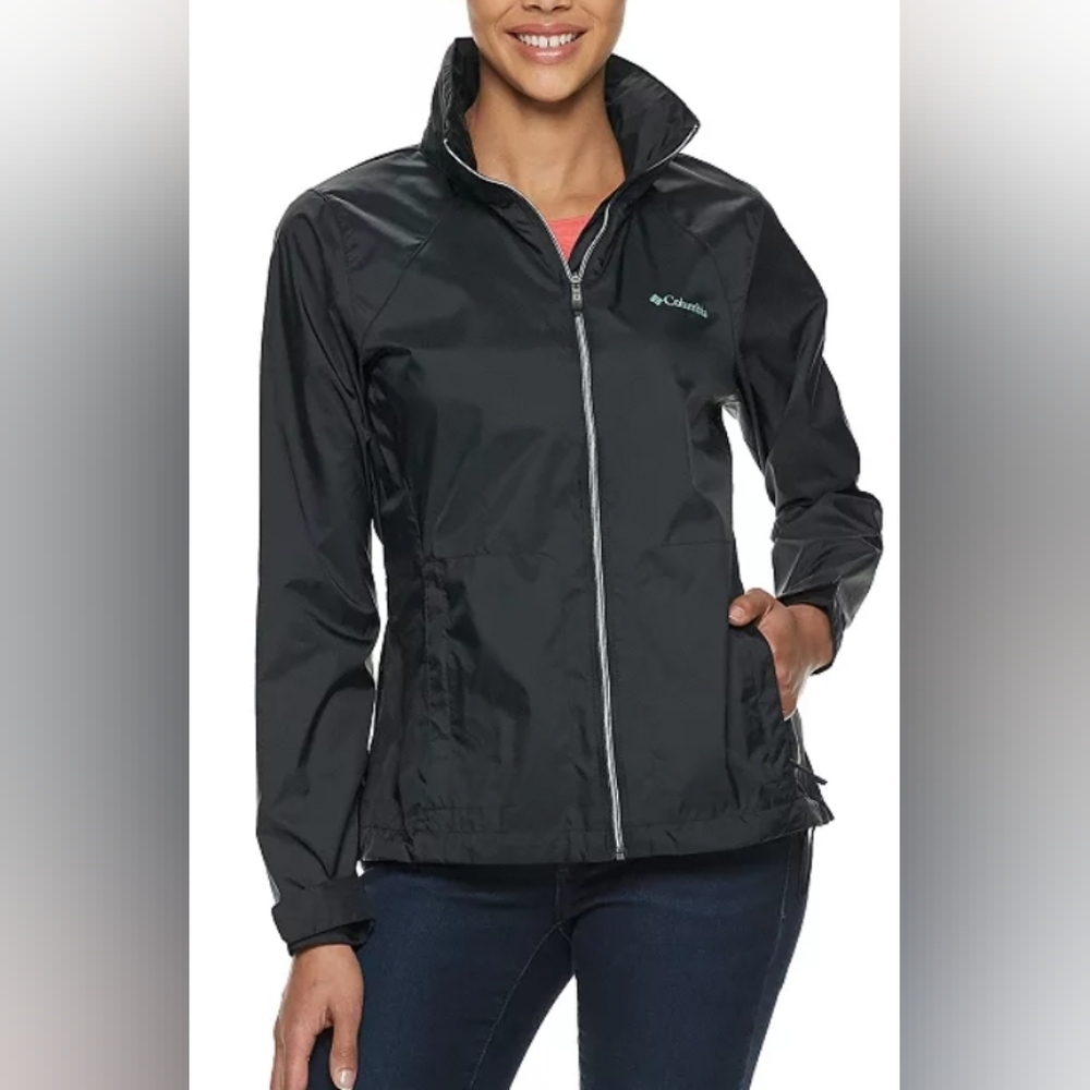 Columbia Switchback IV Lightweight Packable Windbreaker Jacket Size L Used Exc